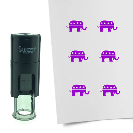 Tampon encreur éléphant des républicains - Ø10 mm