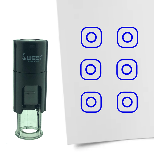 Instagram logo stamp Ø10mm imprint - 1 pc