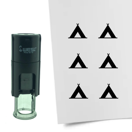 Tent stamp Ø10mm imprint - 1 pc