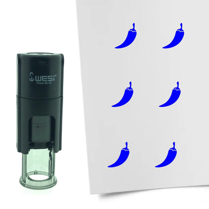 Stamp chili pepper - 10 mm print