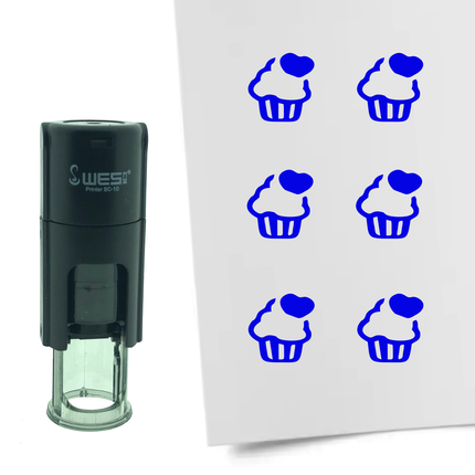 Stamp cupcake - 10 mm print