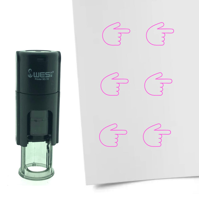 Pointing right stamp Ø10mm imprint - 1 pc