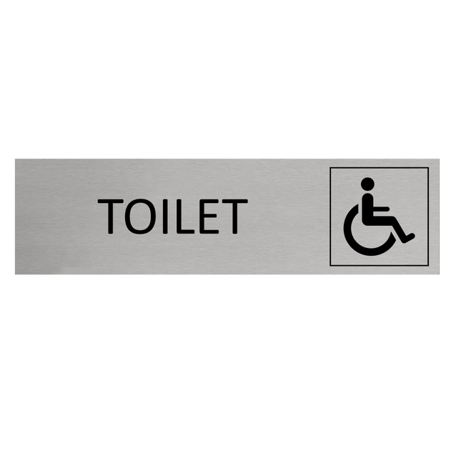 Accessible restroom door sign 165x45mm - 1 pc