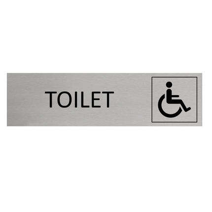 Accessible restroom door sign 165x45mm - 1 pc