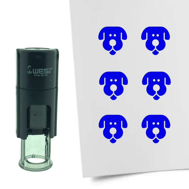 Dog stamp Ø10mm imprint - 1 pc