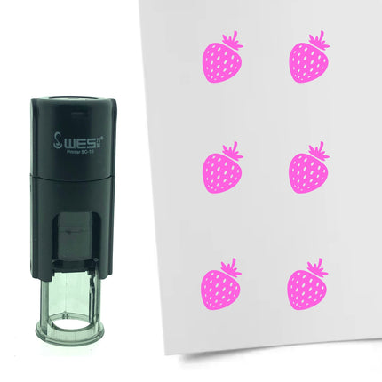 Stamp strawberry - 10 mm print