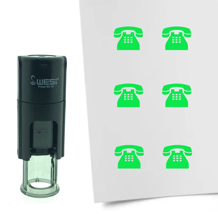 Phone stamp Ø10mm imprint - 1 pc