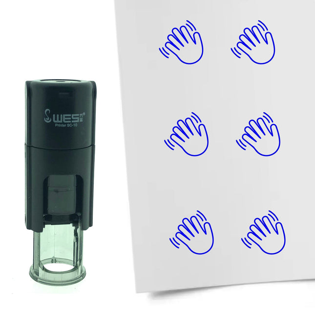 Waving stamp Ø10mm imprint - 1 pc
