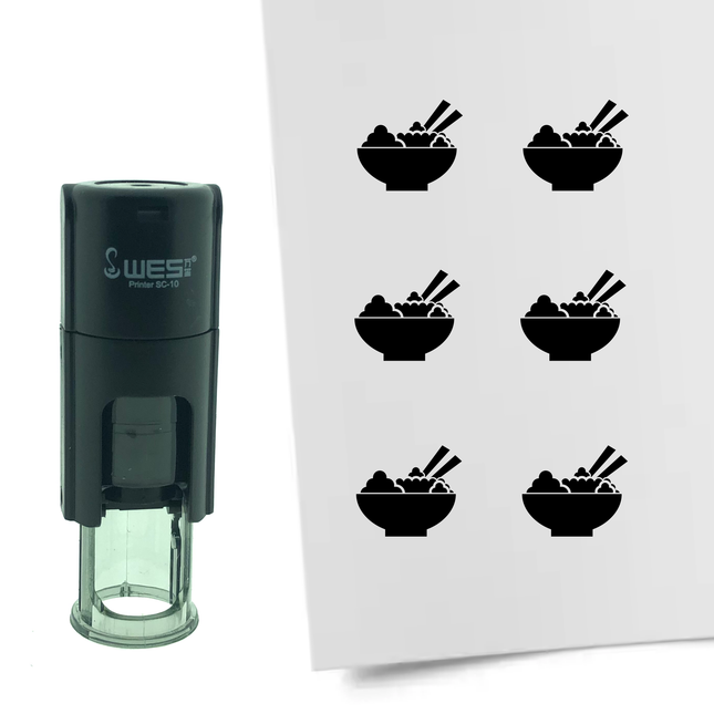 Stamp poké bowl - 10 mm print