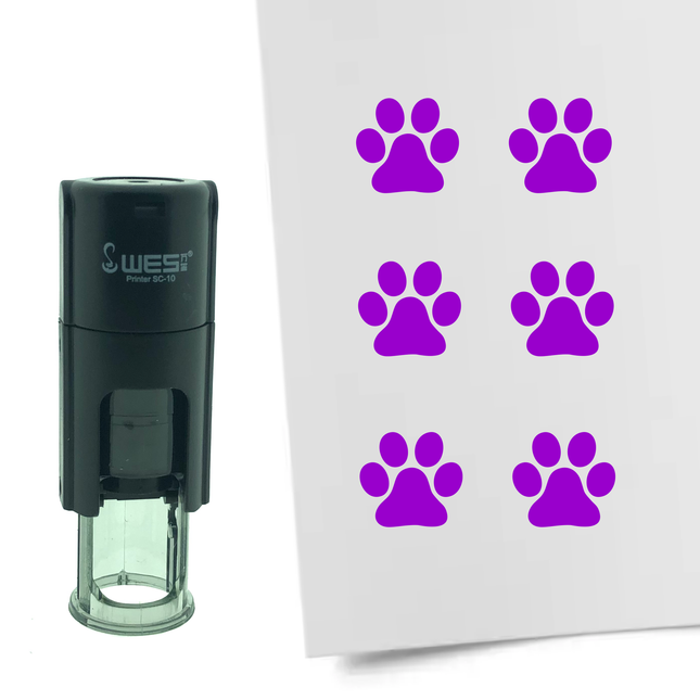 Stamp dog paw - 10 mm print