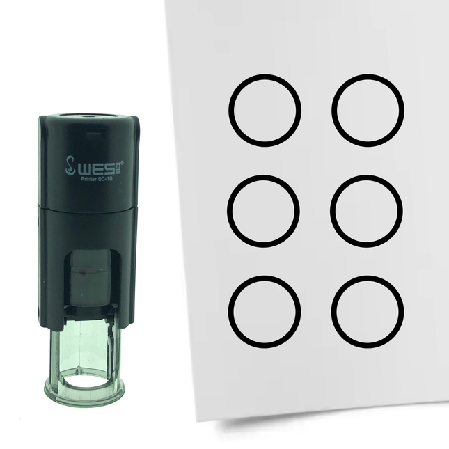 Circle stamp Ø10mm imprint - 1 pc