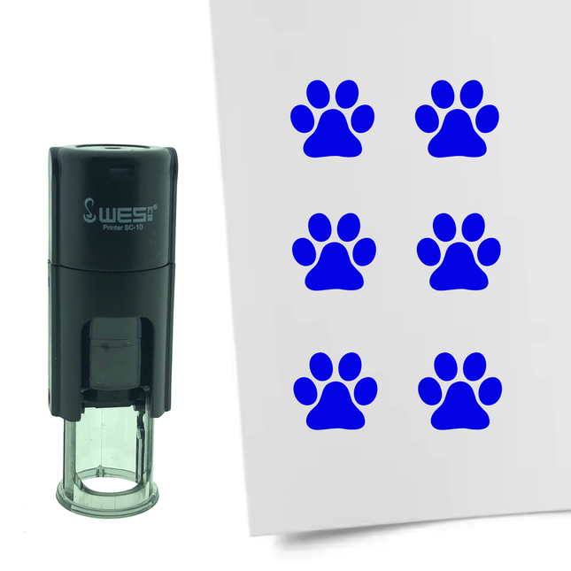 Stamp dog paw - 10 mm print