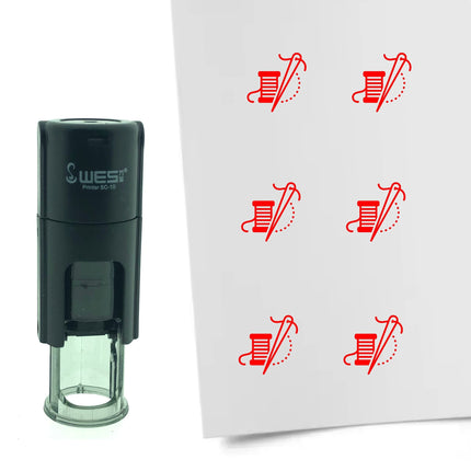 Stamp needle and thread - 10 mm print