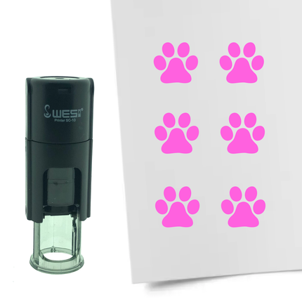 Stamp dog paw - 10 mm print