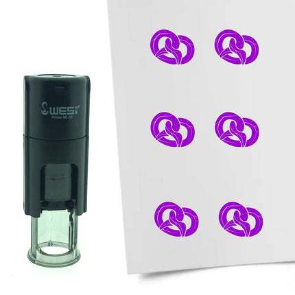 Stamp pretzel - 10 mm print