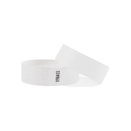 Blank Tyvek wristbands - 100 pcs