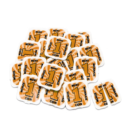 Plastic break-off tokens - 1000 pcs