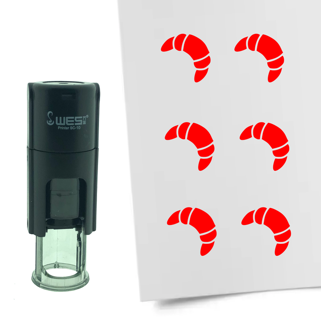 Croissant stamp Ø10mm imprint - 1 pc