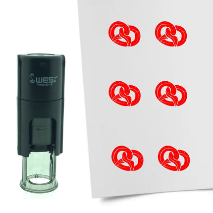 Stamp pretzel - 10 mm print