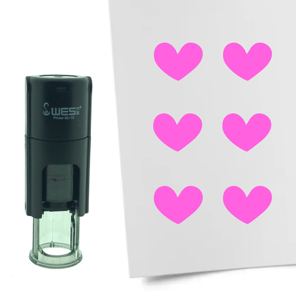 Heart stamp Ø10mm imprint - 1 pc