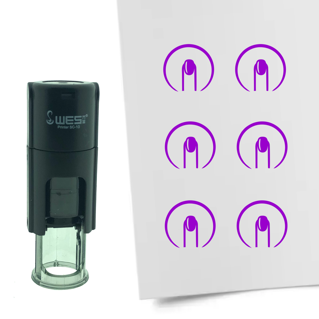 Nails stamp Ø10mm imprint - 1 pc