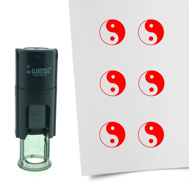 Stamp yin yang - 10 mm print