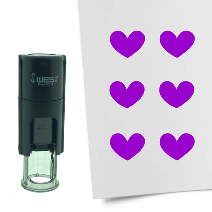 Heart stamp Ø10mm imprint - 1 pc