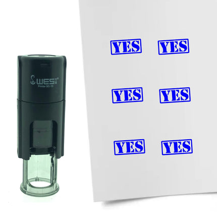 Stamp yes - 10 mm print