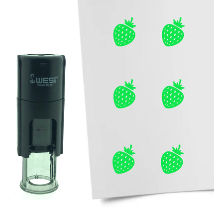 Stamp strawberry - 10 mm print