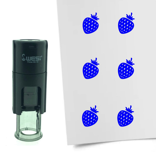 Stamp strawberry - 10 mm print