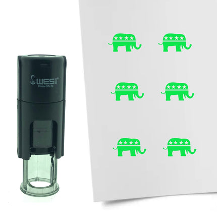 Tampon encreur éléphant des républicains - Ø10 mm