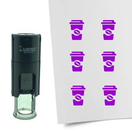 Stamp coffee to go - 10 mm print