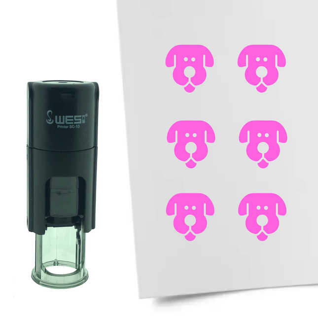 Dog stamp Ø10mm imprint - 1 pc