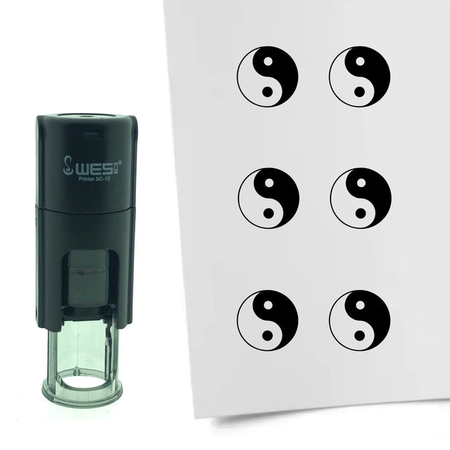 Yin yang stamp Ø10mm imprint - 1 pc