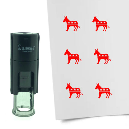 Stamp Democrats - 10 mm print