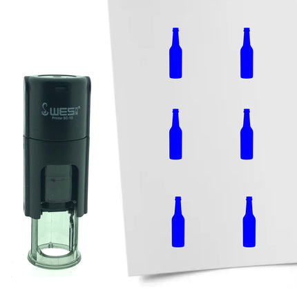 Stamp beer bottle - 10 mm print
