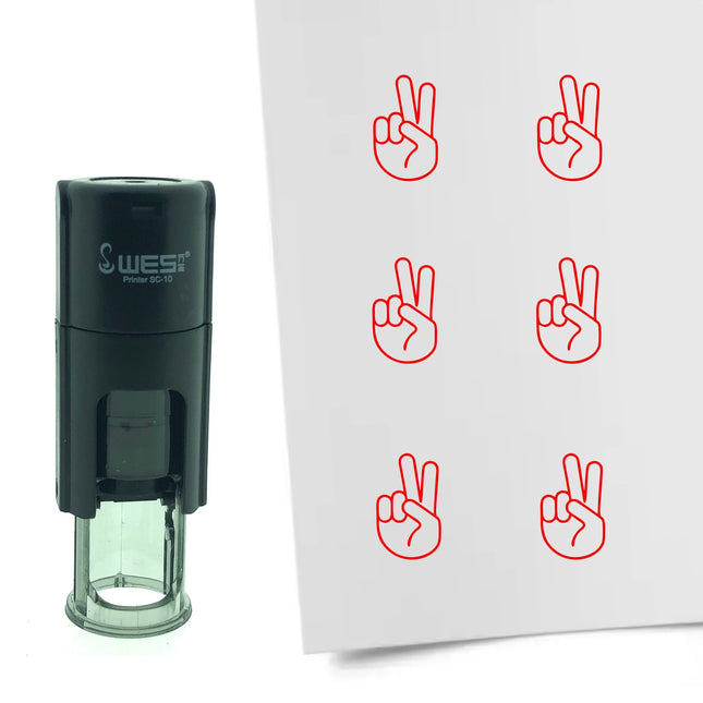 Peace stamp Ø10mm imprint - 1 pc