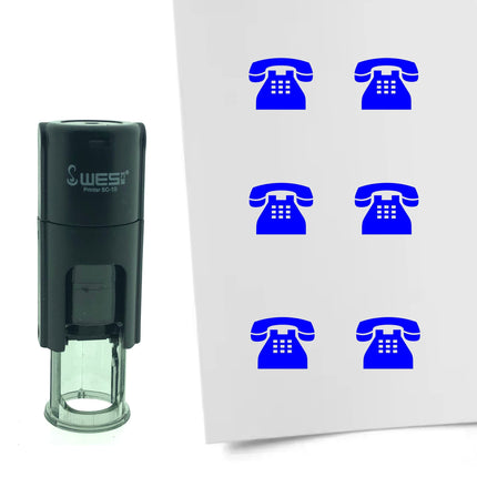 Phone stamp Ø10mm imprint - 1 pc