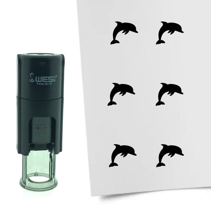 Stamp dolphin - 10 mm print