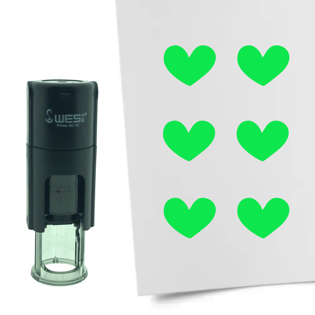 Stamp heart - 10 mm print