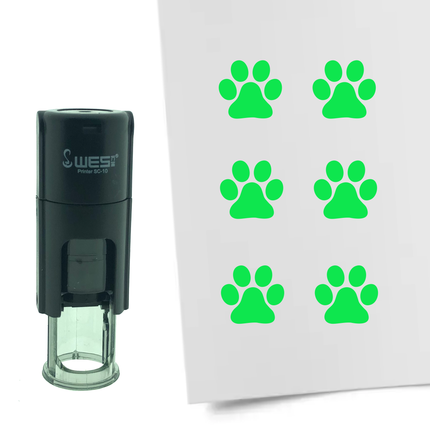 Stamp dog paw - 10 mm print