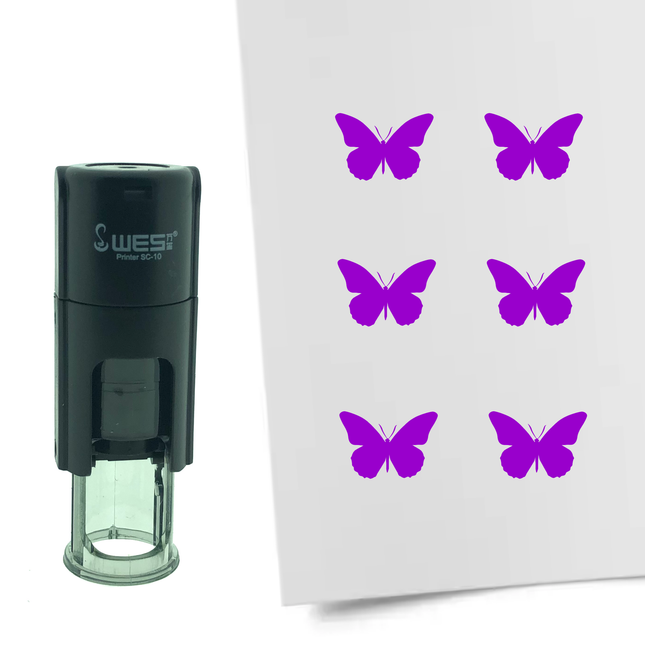 Butterfly stamp Ø10mm imprint - 1 pc