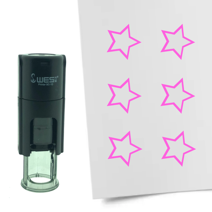 Open star stamp Ø10mm imprint - 1 pc