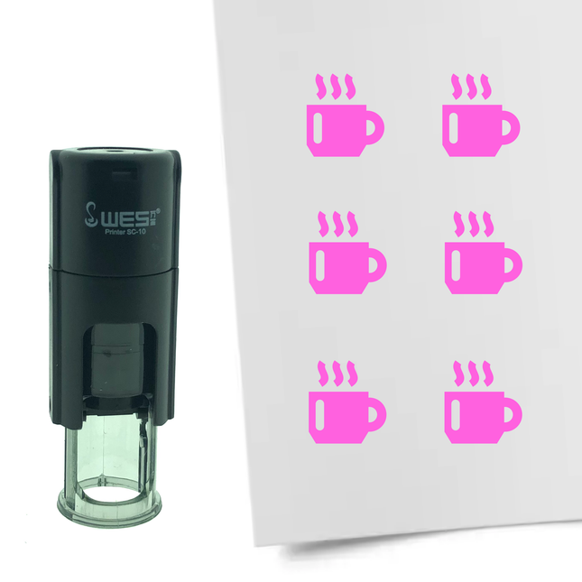 Coffee mug stamp Ø10mm imprint - 1 pc