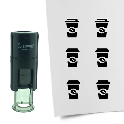 Stamp coffee to go - 10 mm print