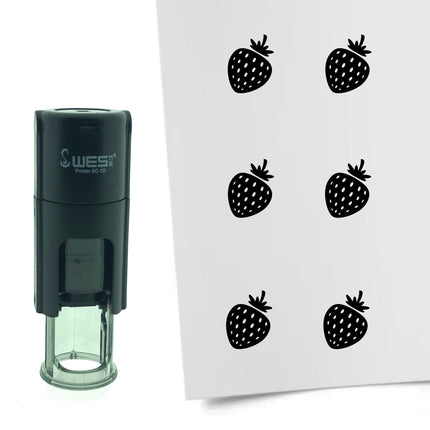 Strawberry stamp Ø10mm imprint - 1 pc