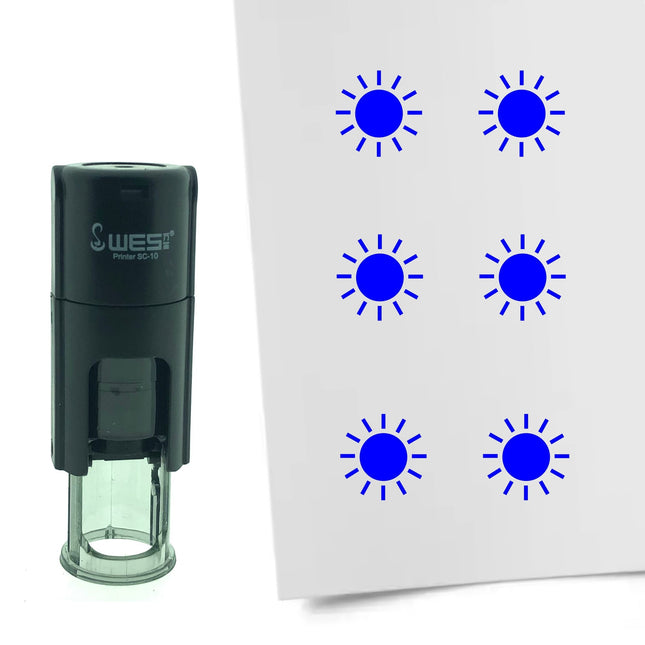Sun stamp Ø10mm imprint - 1 pc