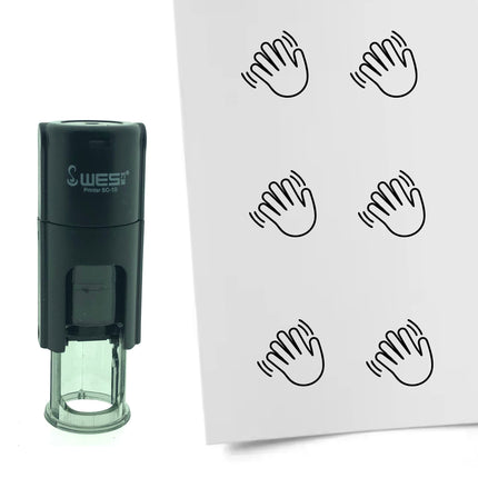 Waving stamp Ø10mm imprint - 1 pc