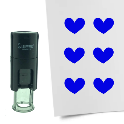 Heart stamp Ø10mm imprint - 1 pc