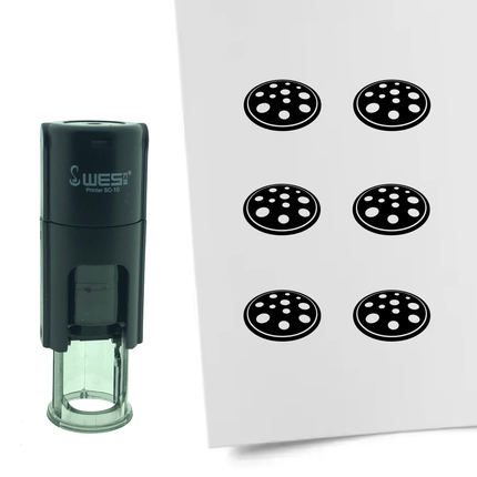 Stamp pizza - 10 mm print